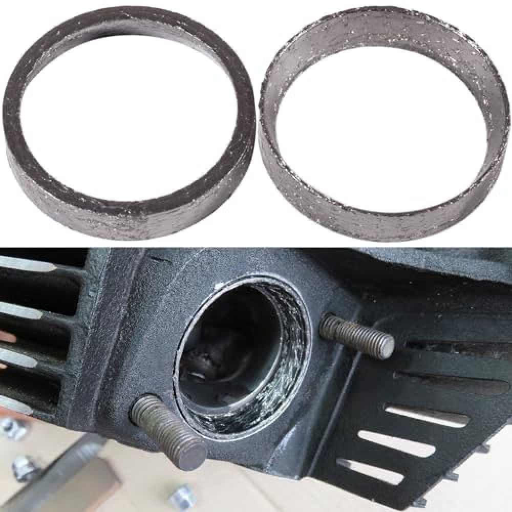Harley Davidson Exhaust Gasket,Sportster Dyna Evo Softail,for 1984-later Motorcycle Two Brother Twin Cam 2 into 1 Touring Harley Davidson Exhaust Pipe Gasket 48mm 65324-83C.