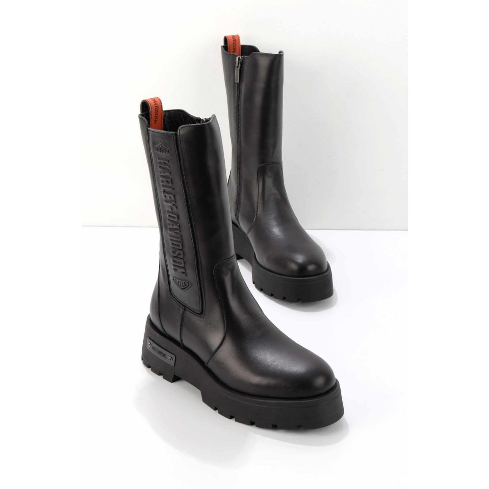 Harley Davidson Siyah Leather Kadın Bot Bootie 43 40 Beden Kadın Botları Fiyatı