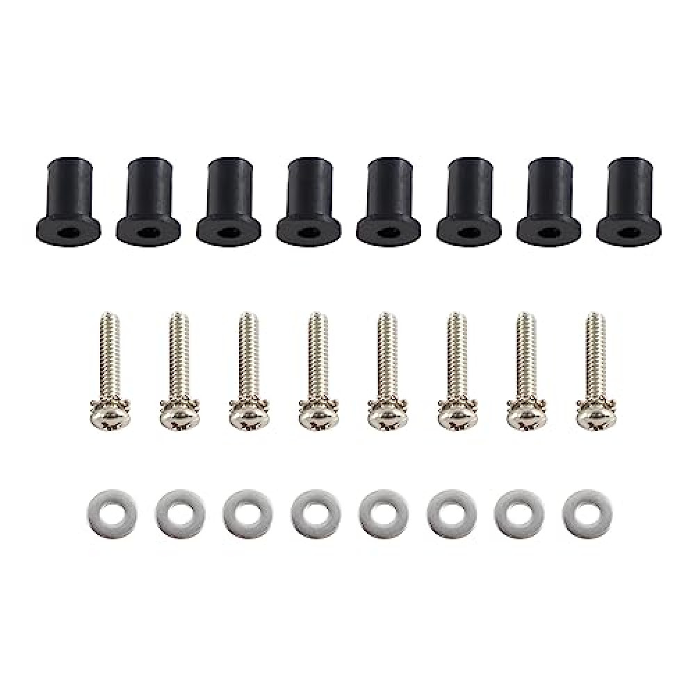 Harley Headlight Well Nuts - Harley Touring Headlight Bucket Nacelle Stainless Steel & Rubber Well Nut Kit Fit Harley Davidson