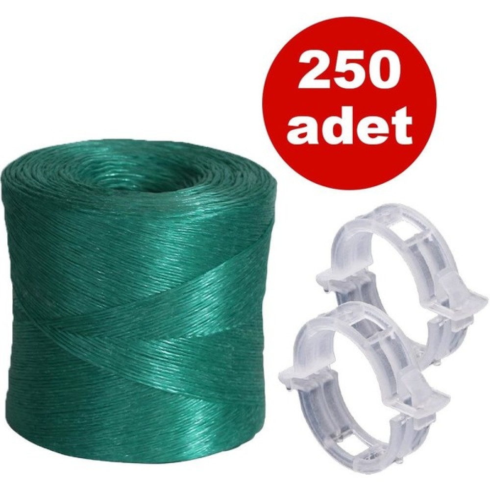Harman Sera Plastik Sera Ipi Bitki Klipsi Paketi Şeffaf Domates Klipsi (Tüm Bitkiler Ile Uyumlu Klips) 250 Adet - Beyaz Bitki Fiyatı
