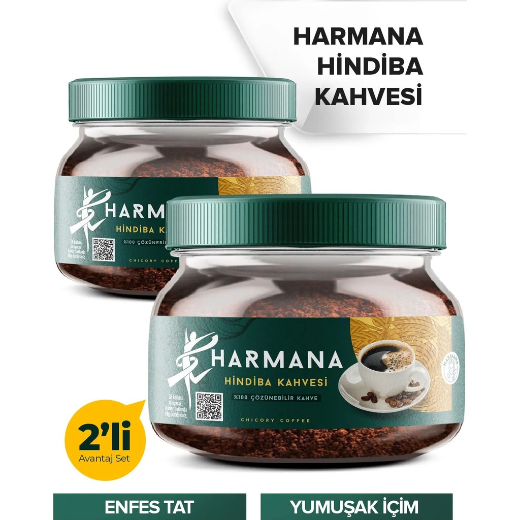 Harmana Hindiba Kahve 2x150 gr Türkiye Menşeli Lezzetli Çözünebilen Kahve - 150 gr Diğer Fiyatı