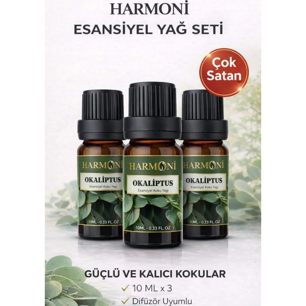 Harmoni Okaliptus Esansiyel Uçucu Koku 3x10ML Difüzör Esansı Buhurdanlık Yağı ve Oda Kokusu - OKALİPTUS Evcil Hayvan Ürünleri Fiyatı