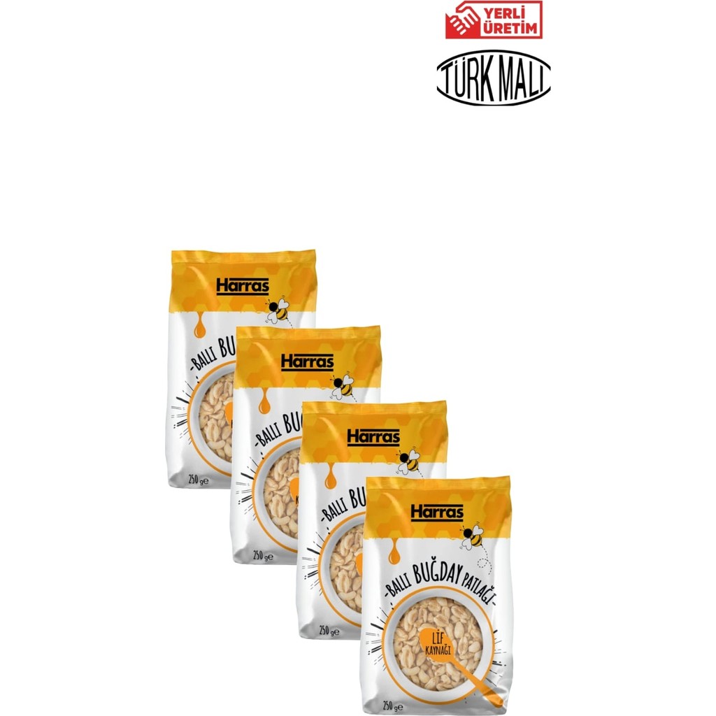 Harras Ballı Buğday Patlağı Harras 250 gr x 4 Lü - 1 kg Diğer Fiyatı