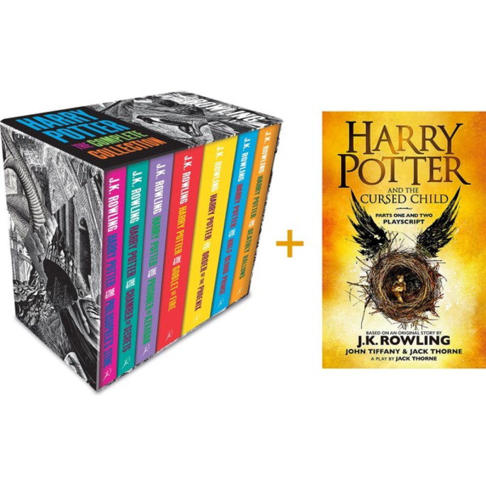 Harry Potter Boxed Set: The Complete Collection Adult Paperback + Harry Potter And The Cursed Child - J. K. Rowling Roman Fiyatı