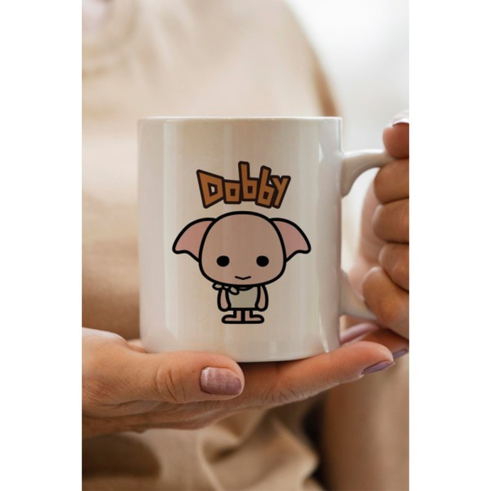 Harry Potter Dobby Baskılı Premium Yılbaşı Hediyesi Kupa Bardak - Beyaz Oto Seyahat Ürünleri Fiyatı