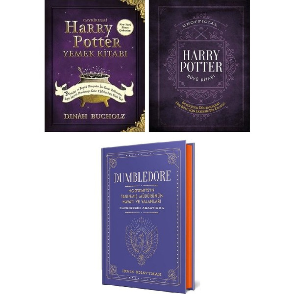 Harry Potter Evreni Büyü Kitabı - Yemek Kitabı - Dumbledore 3'lü Kitap Seti Bilim Kurgu & Fantastik Fiyatı