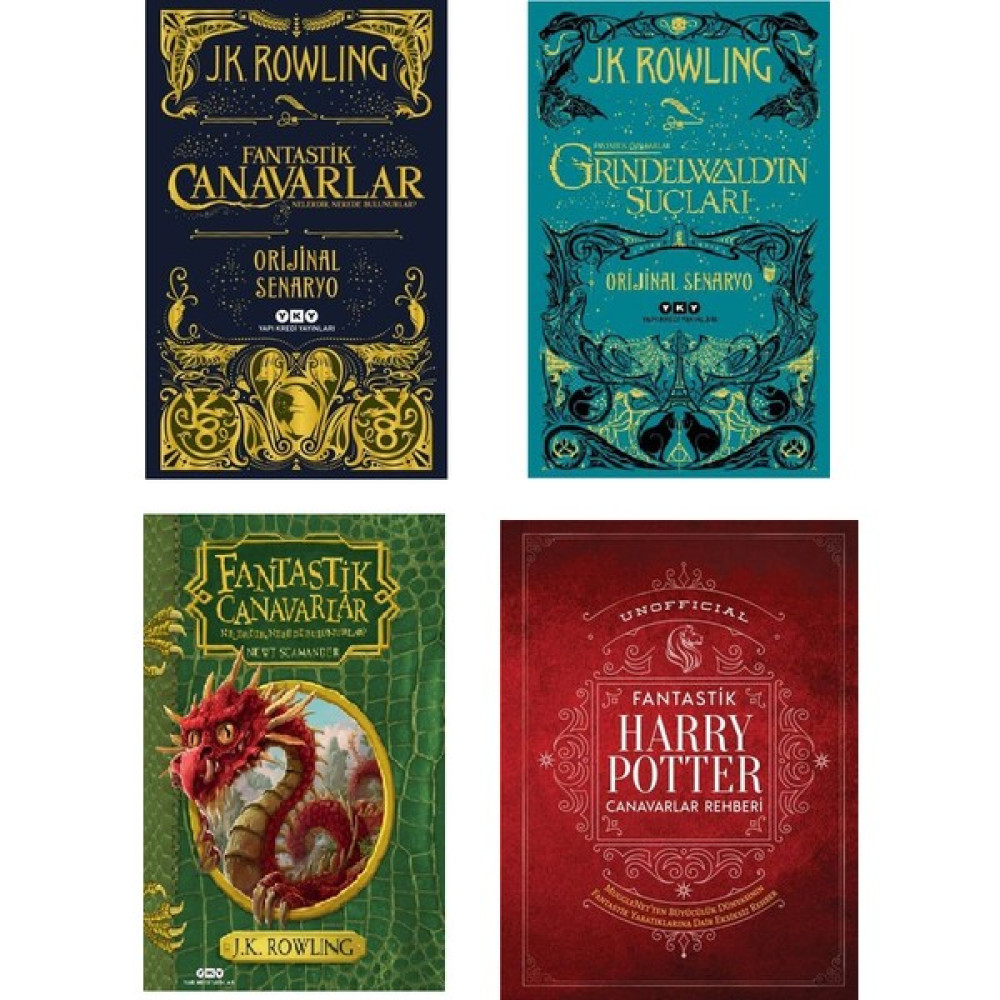 Harry Potter Fantastik Canavarlar 4 Kitap Set Bilim Kurgu & Fantastik Fiyatı