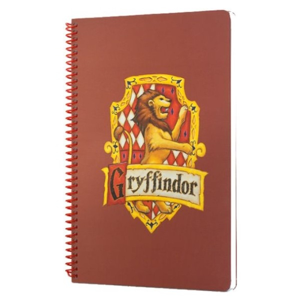 Harry Potter Gryffindor Spiralli Defter Kiremit Rengi Çizgili Ajanda Fiyatı