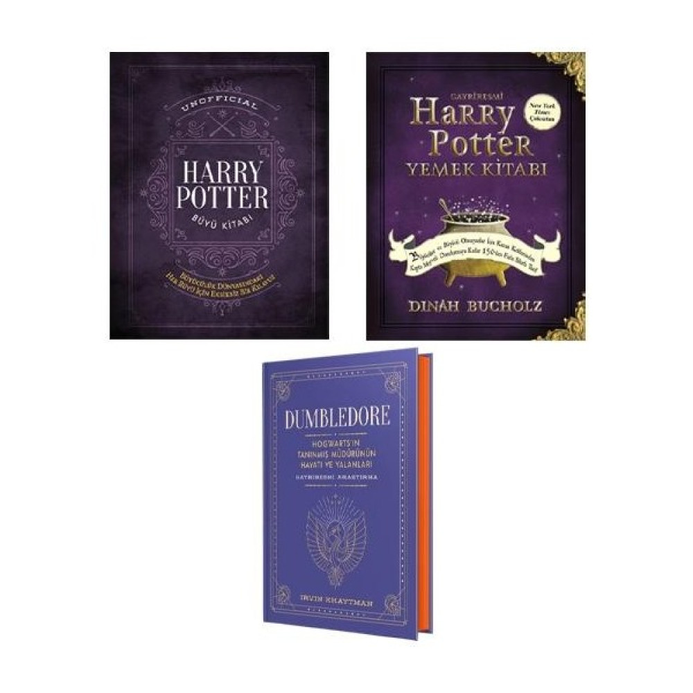Harry Potter Kitap Seti - Yemek Kitabı - Büyü Kitabı - Dumbledore'un Hayatı Ajanda Fiyatı