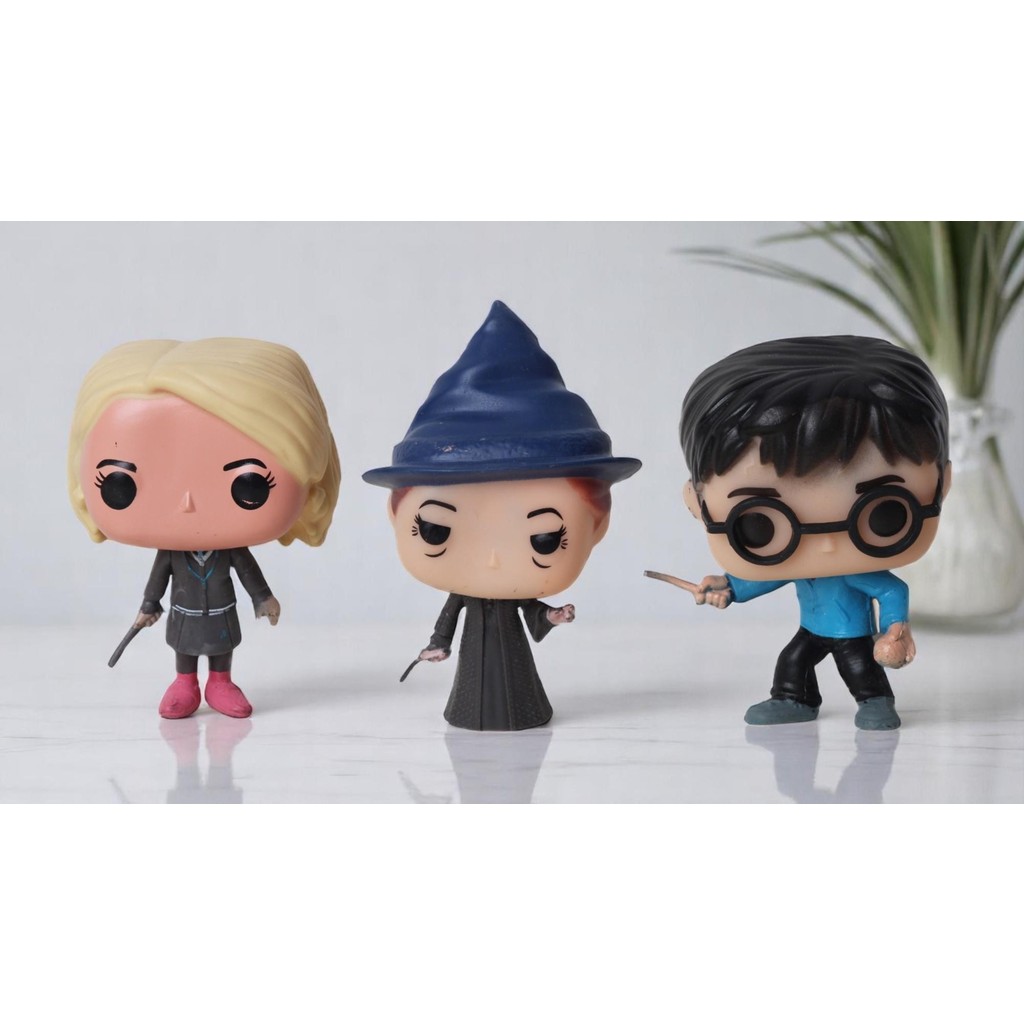 Harry Potter Pop Stil Luna Lovegood Minerva Mcgonagall Harry Potter 3lü Karakter Figür Oyuncak 10 cm Anne Bebek Oyuncak Fiyatı