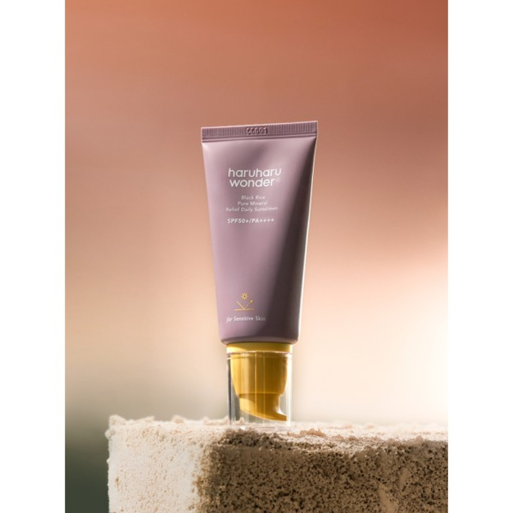 Haruharu Wonder Black Rice Pure Mineral Relief Daily Sunscreen 50ML- Mineral Filtreli Güneş Kremi Güneş Kremleri ve Losyonları Fiyatı