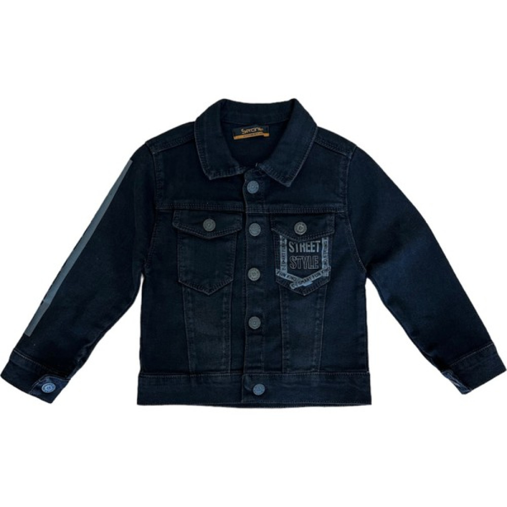 Has Kids Siyah Tasarım Erkek Çocuk Denim Kot Ceket Erkek Ceket Fiyatı