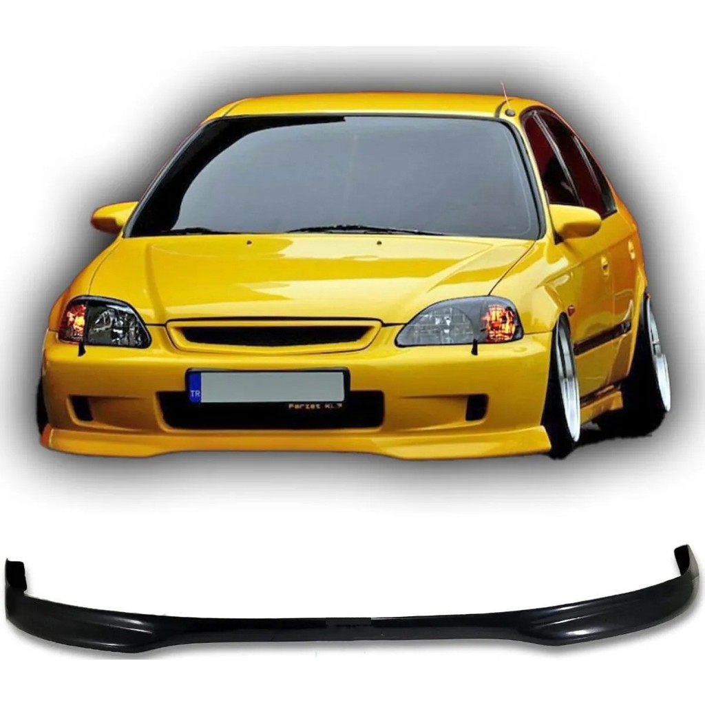 Hasakman Honda Civic Ies Typer Ön Ek Karlık Plastik Mat Siyah 1999 2000 2001 Makyajlı Kasa Karlık+Bodykit+Ek Giyim & İç Giyim Fiyatı
