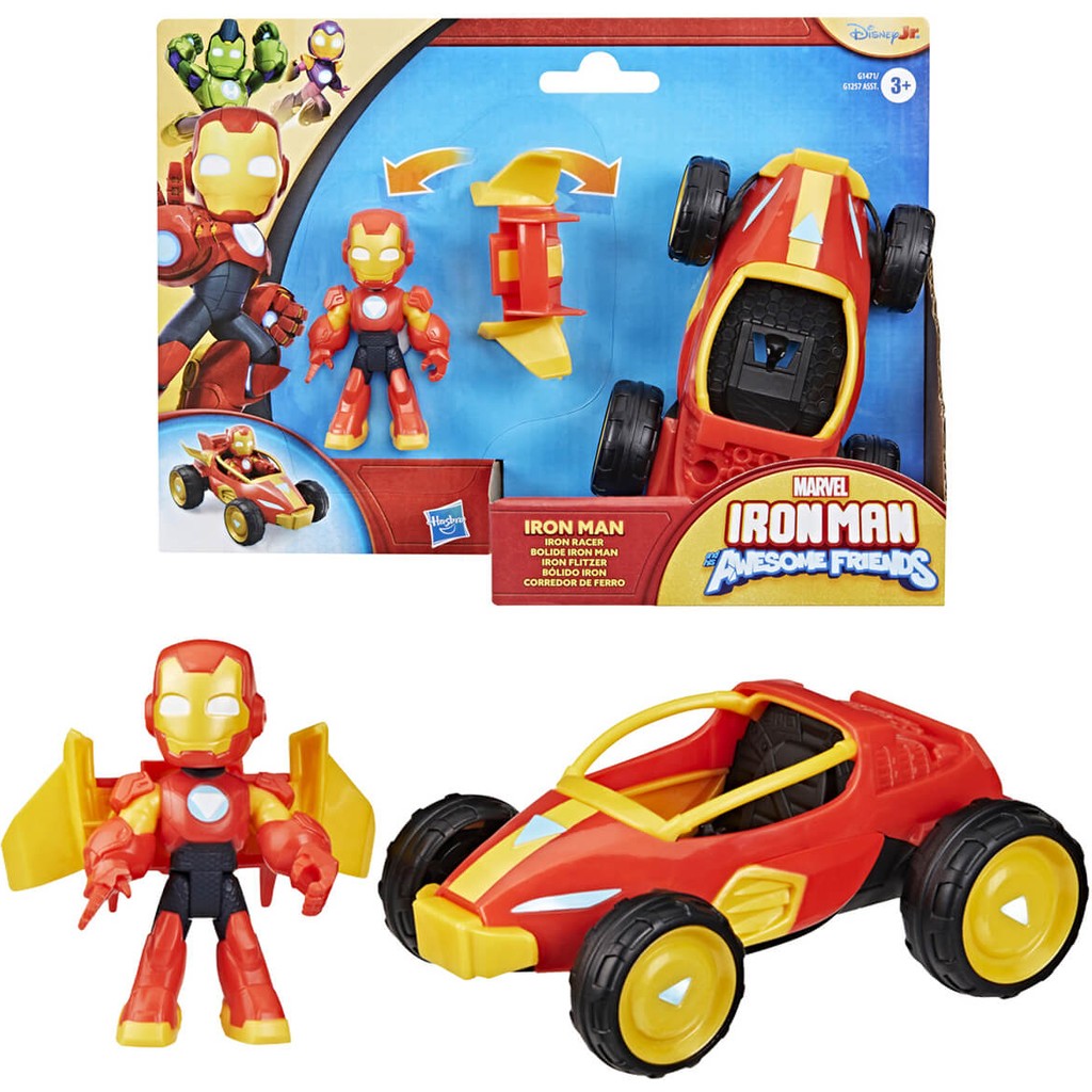 Hasbro Marvel Iron Man And His Awesome Friends Figür ve Araç Seti - Iron Man - Renkli Aksiyon Figürleri Fiyatı