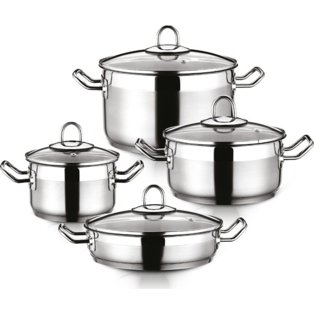 Hascevher Arbel 8 Pcs Tencere Seti (16/20/24/24Krn.) Tencereler Fiyatı