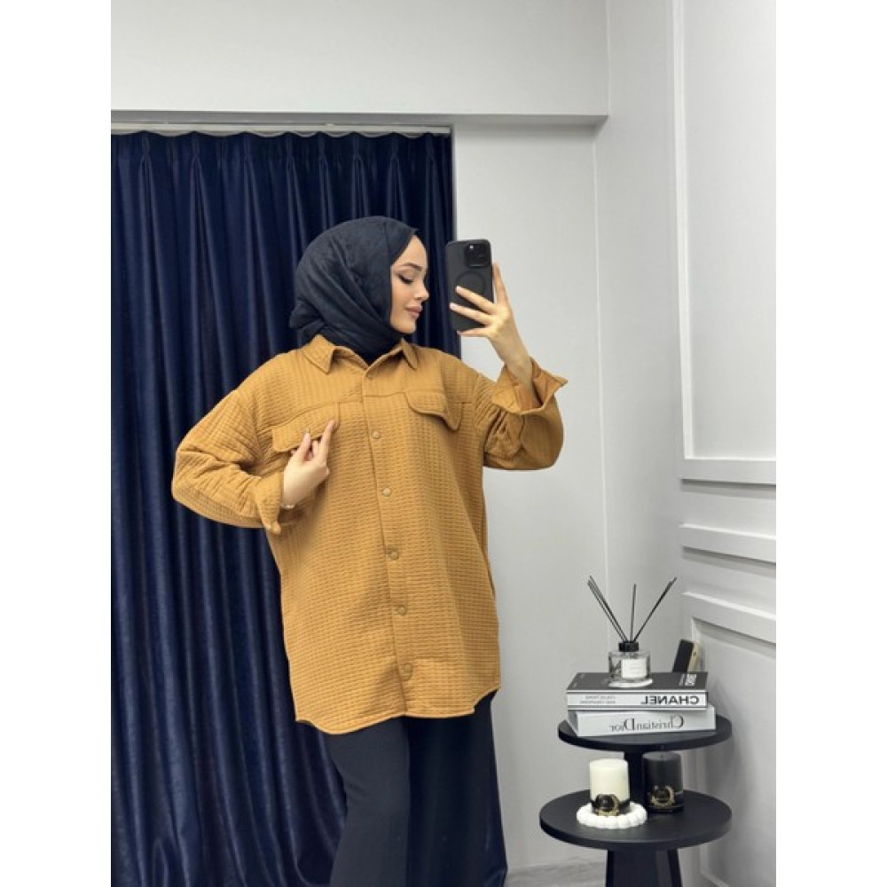 Hasenna CKT002 Camel Ceket Bayan Ceket Fiyatı