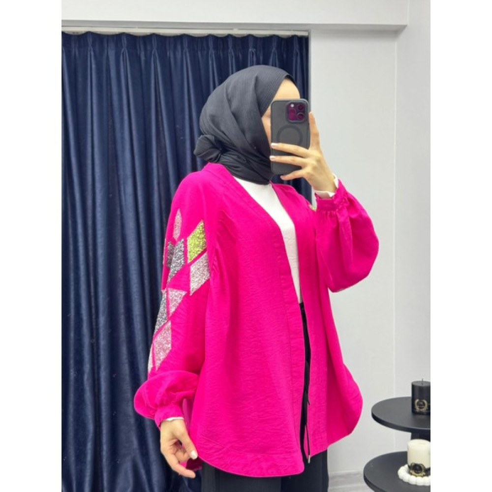 Hasenna KMN001 Nakış Işlemeli Kimono Kadın Giyim Fiyatı
