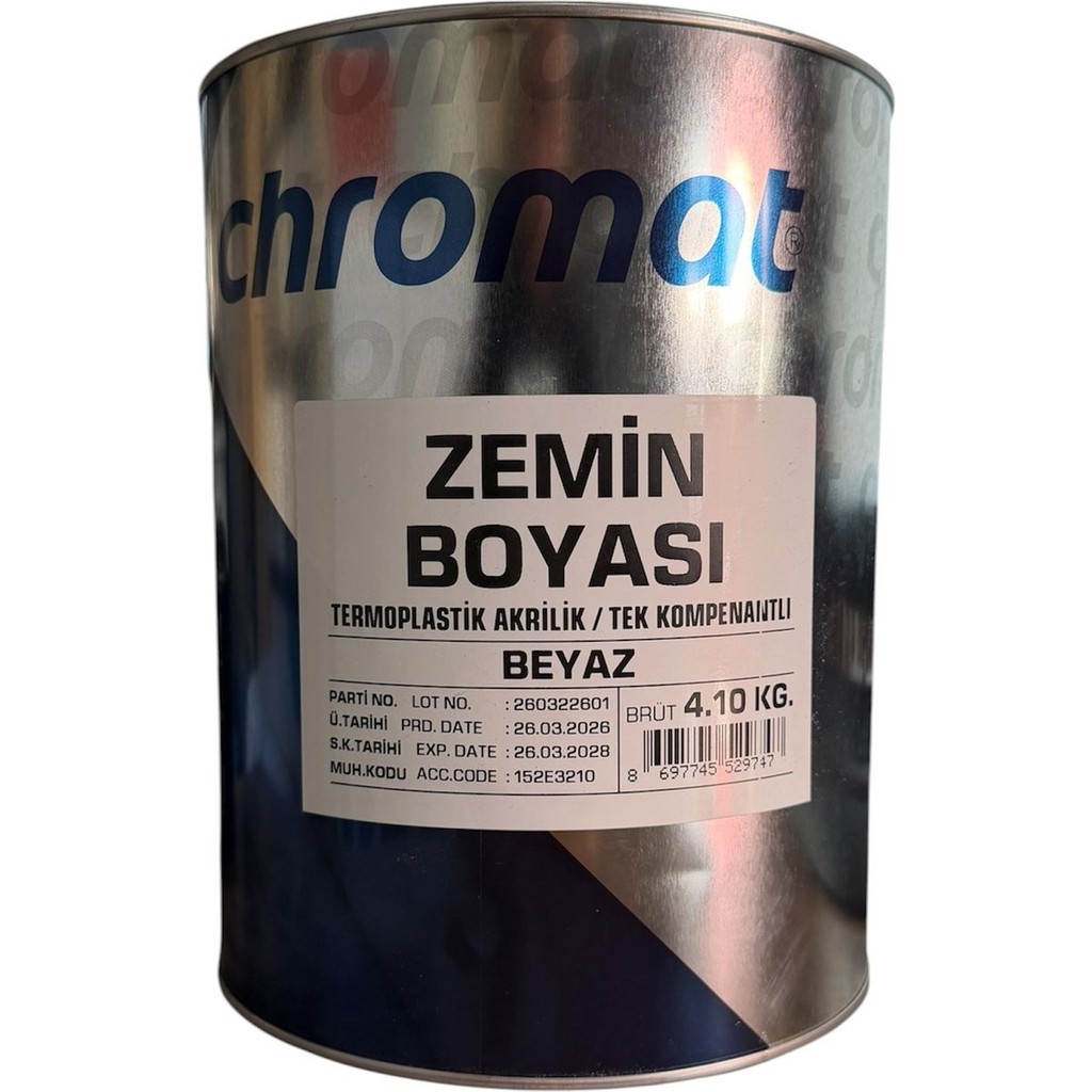 Haskan Chromat Zemin Boyası 4,10 kg - 3009 Oksit Kırmızı İç Cephe Duvar Boyası Fiyatı