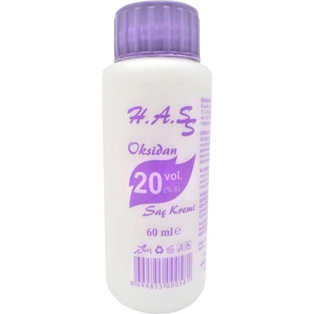 H.A.SS Oksidan Peroksit 20 Volüm (%6) 60 Ml. Saç Boyası Fiyatı