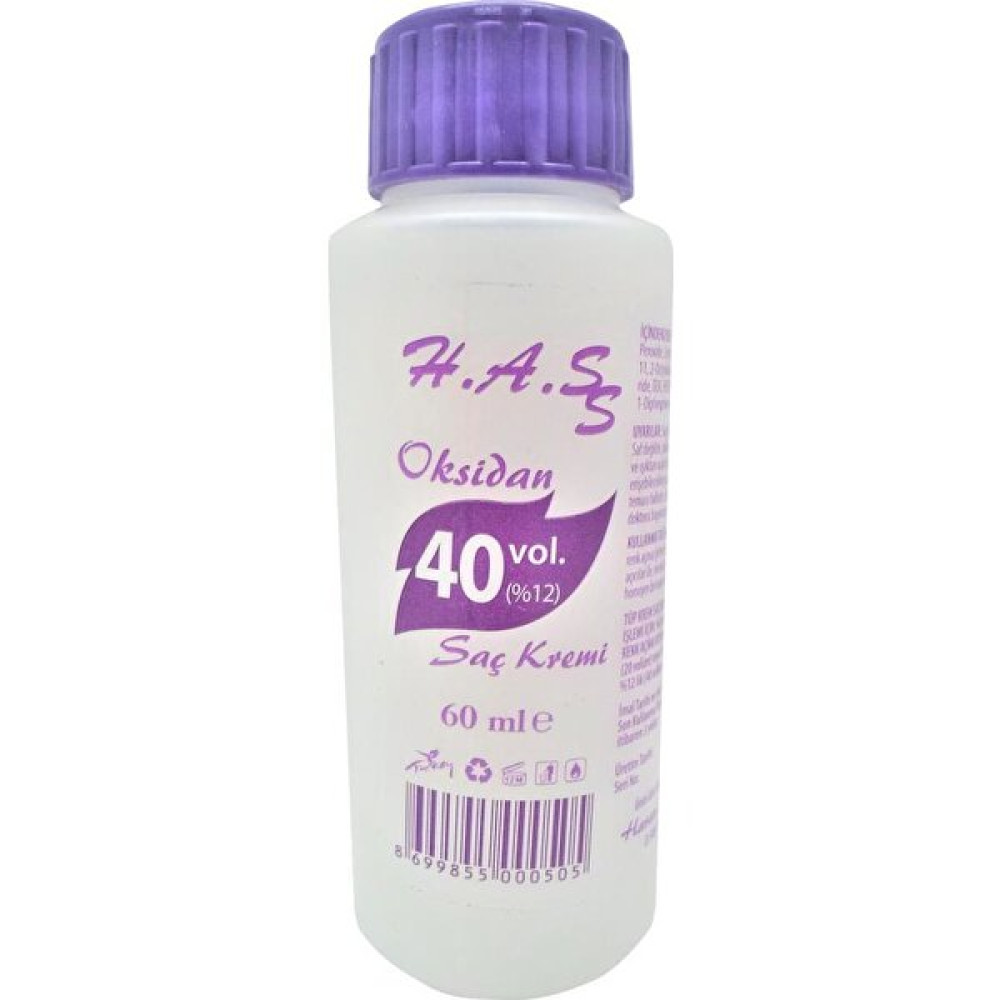 H.A.SS Oksidan Peroksit 40 Volüm (%12) 60 Ml. Saç Boyası Fiyatı