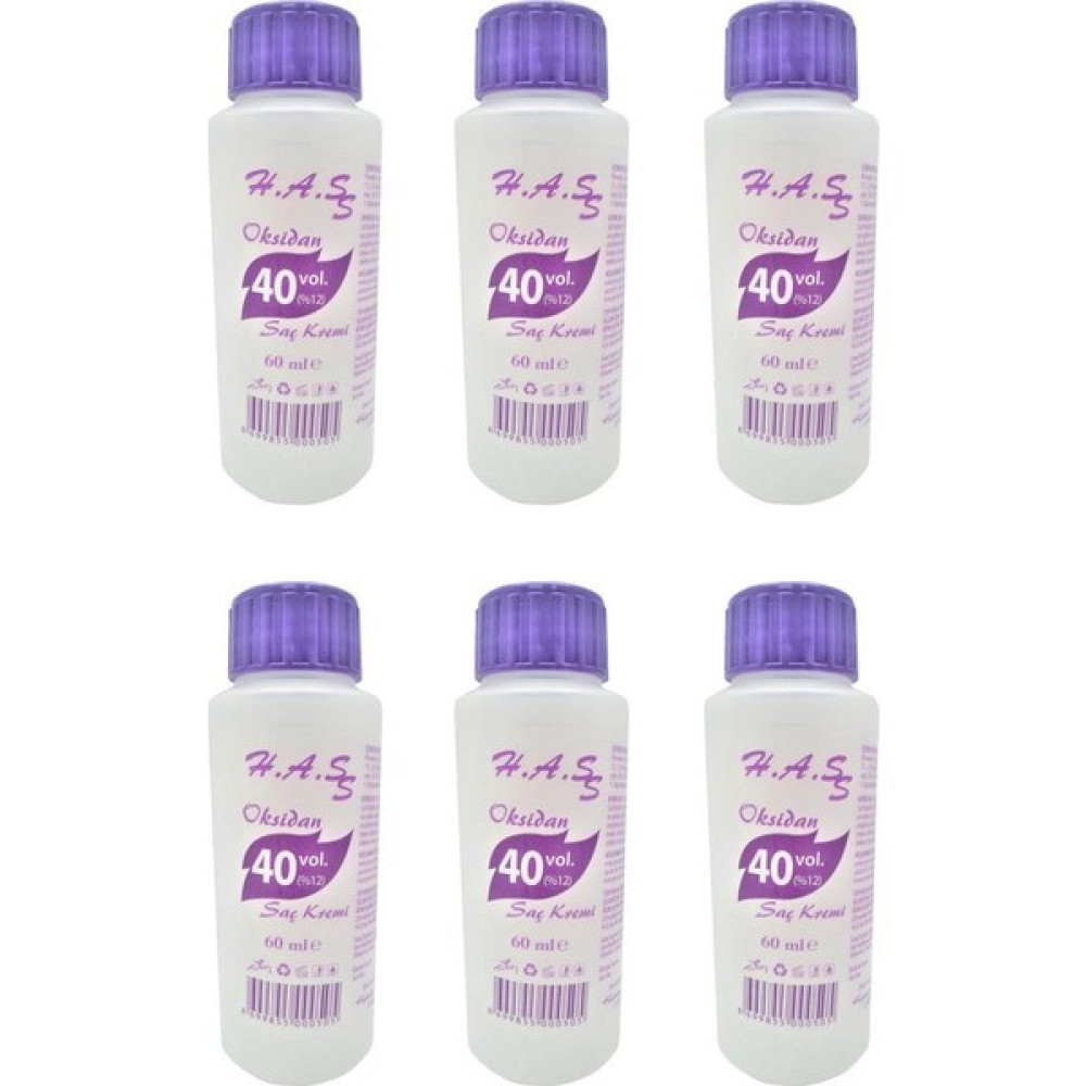 H.A.SS Oksidan Peroksit 40 Volüm (%12) 60 Ml. X 6 Saç Boyası Fiyatı