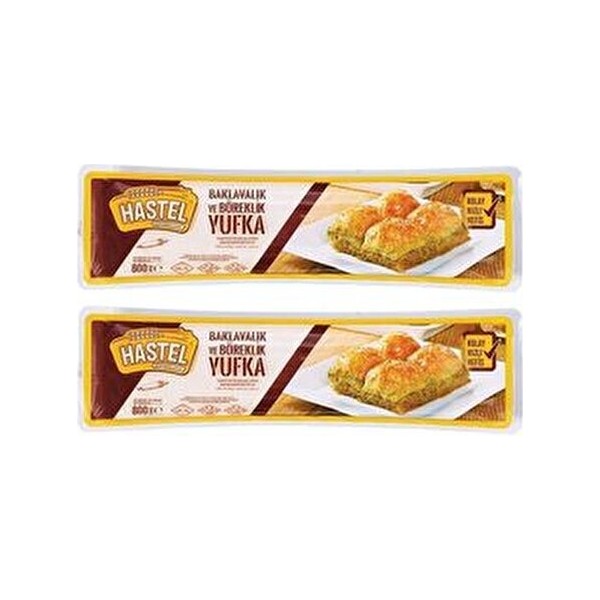 Hastel Baklavalık Yufka 800 gr x 2 Adet El Yapımı ve Doğal Malzeme İçeren Ürün Unlu Mamüller Fiyatı
