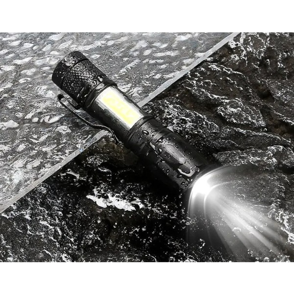 Hasuba RenkStore Ultra Güçlü 2000 Lümen 5W Cob LED USB Şarjlı Avcılık Kamp Deprem Çantalık Fener Kamp Malzemeleri Fiyatı