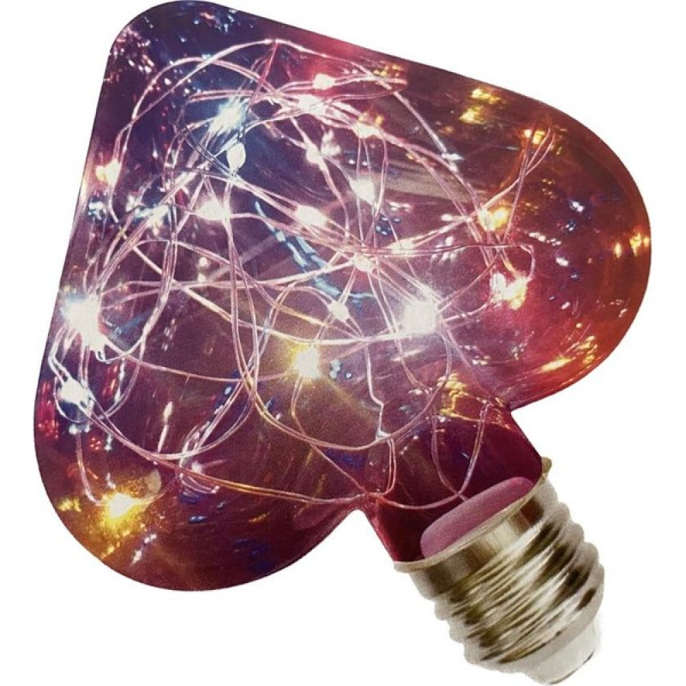 Hasyılmaz Renkli Ledli Kalp Desenli Ampul - 1 - 10 W Led Aydınlatmalar Fiyatı