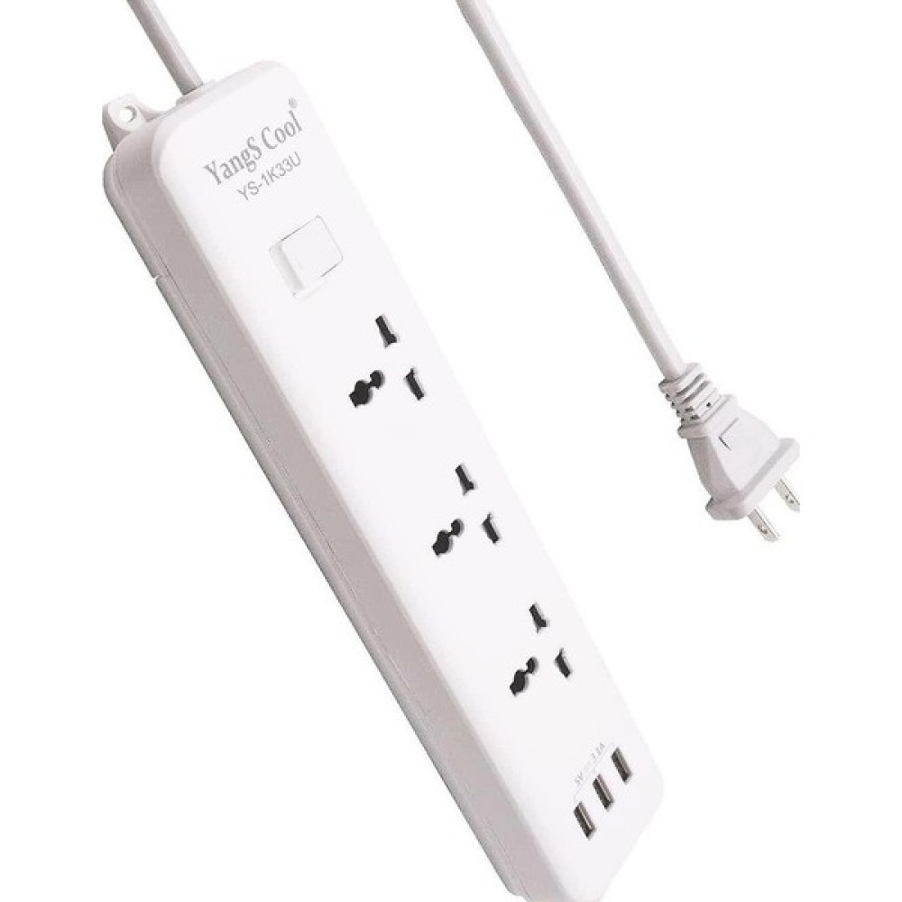 Hasyılmaz Yangs Cool YS-1K33U Akım Korumalı 3 USB 'li Grup Priz 2 Metre Prizler Fiyatı