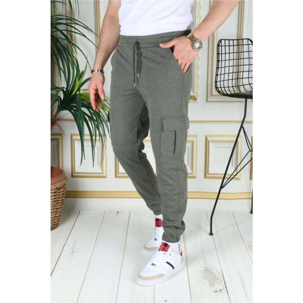 HATCELL Erkek 4 Mevsim Slim Fit Likrali Kargo Cep Rahat Eşofman Altı H-138 S Beden Kadın Eşofman Fiyatı