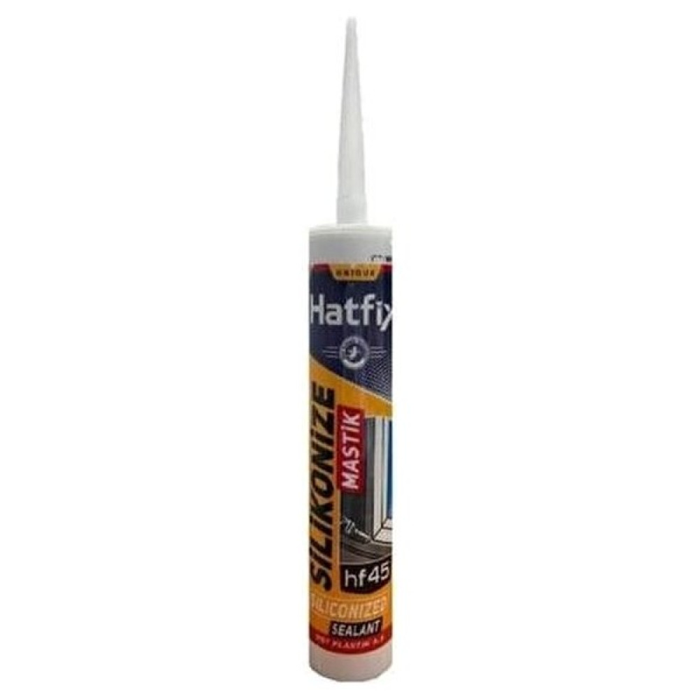 Hatfix Silikonize Beyaz Mastik 450GR Nalburiye & Hırdavat Fiyatı