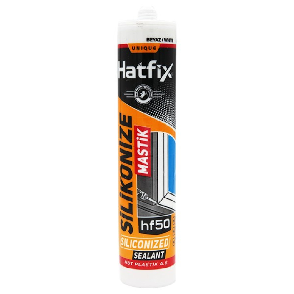 Hatfix Silikonize Mastik Beyaz 500GR - 1 Adet Nalburiye & Hırdavat Fiyatı