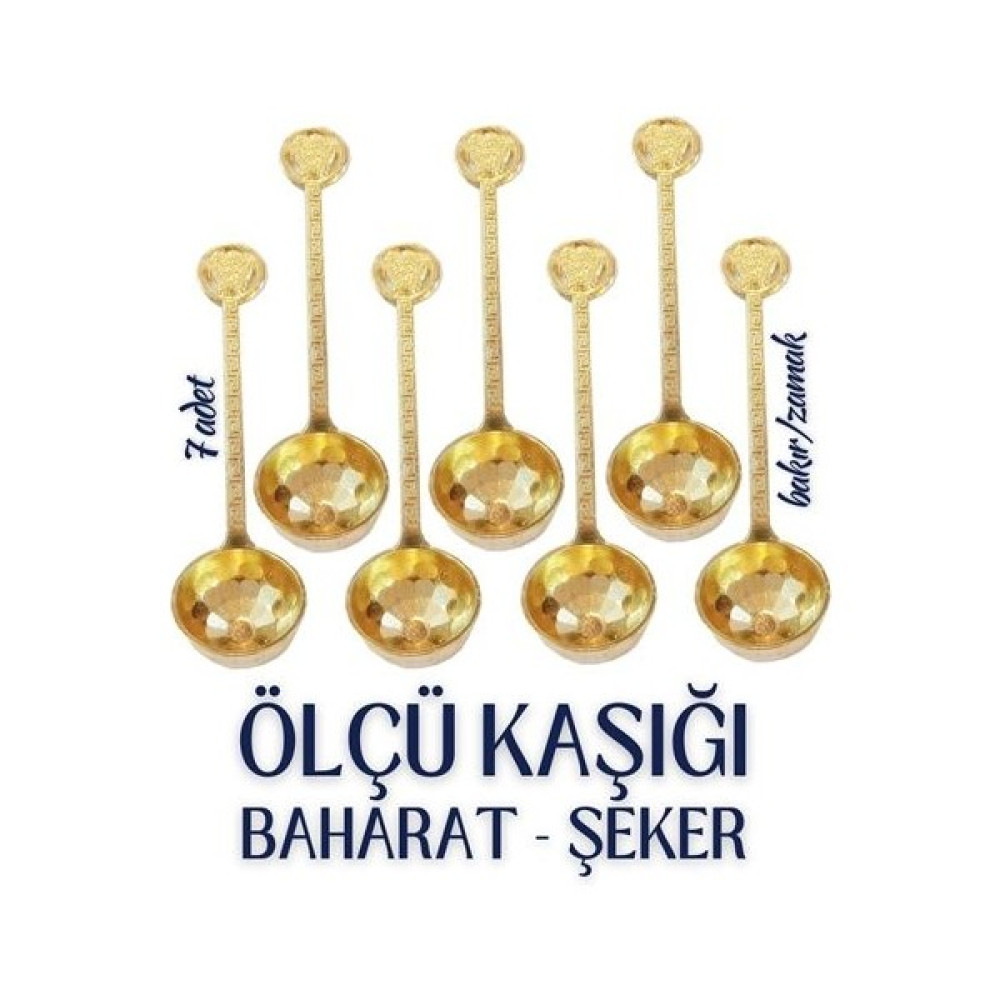 Hatiç Store Şeker ve Ölçü Kaşığı 7'li - Gold Çatal / Kaşık / Bıçak Takımları Fiyatı