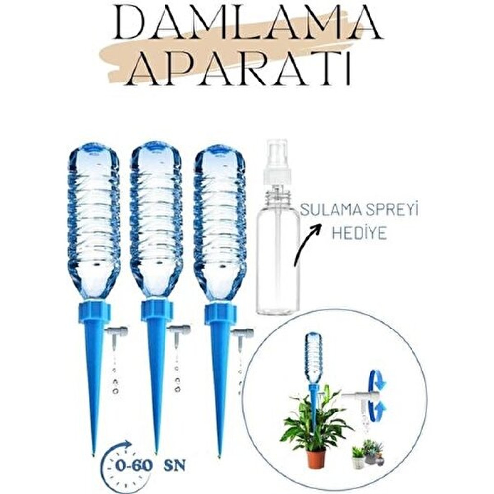 Hatiç Store Transformacion 3 Şişe Aparat Çiçek Damlama Sulama Seti 714002 Sulak Fiyatı