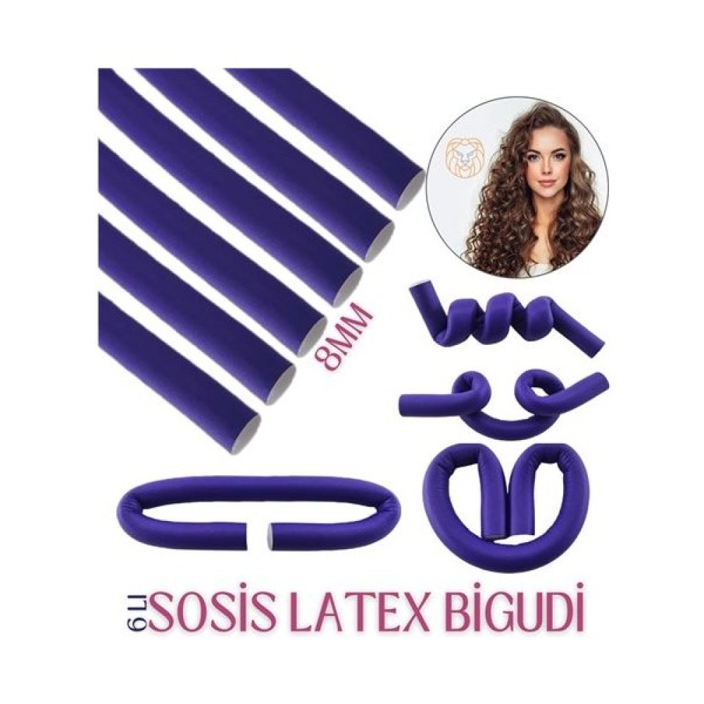 Hatiç Store Transformacion 8 mm Sosis Latex Bigudi 6 Lı Paket 719267 Saç Fırçası ve Tarağı Fiyatı