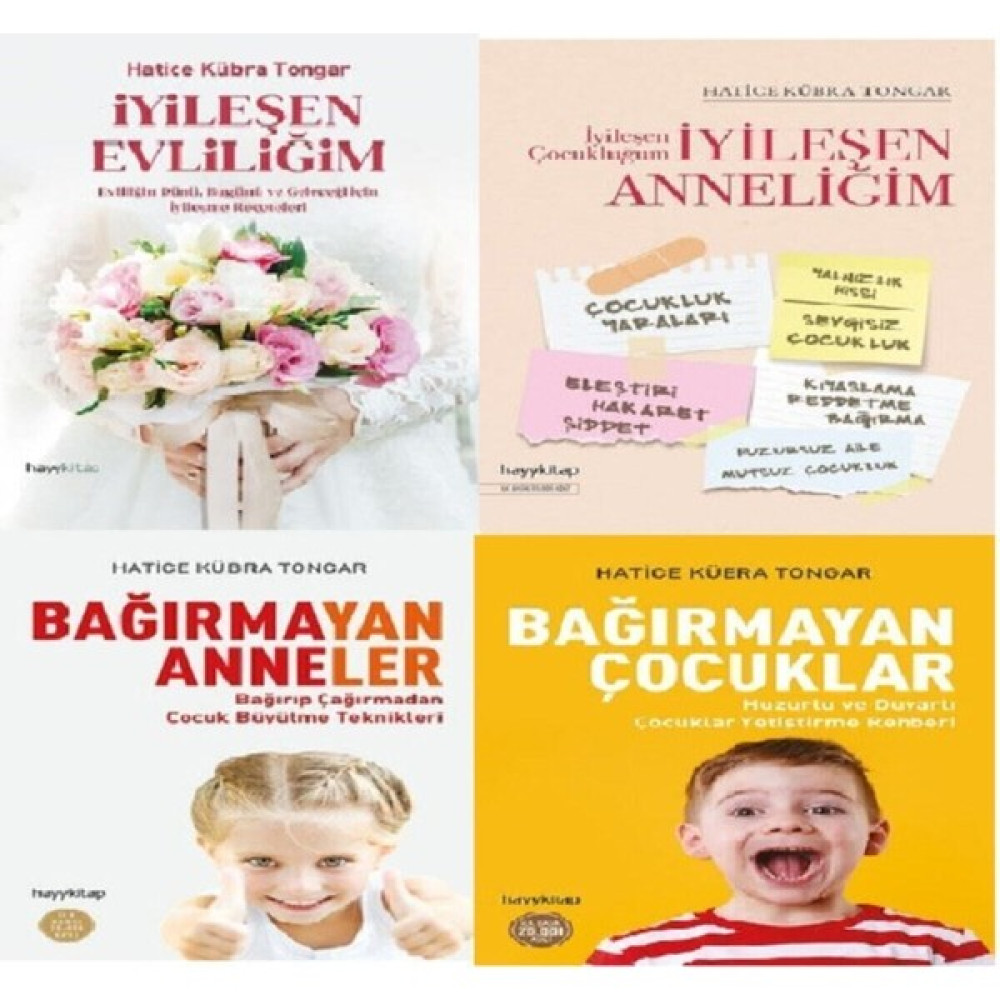 Hatice Kübra Tongar 4 Lü Set - Iyileşen Evliliğim - Iyileşen Anneliğim - B. Anneler - B. Çocuklar Çocuk Bakımı Kitapları Fiyatı