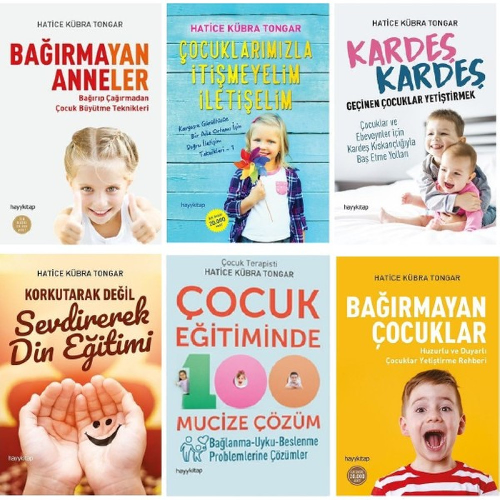Hatice Kübra Tongar Mutlu Çocuk Mutlu Aile Seti 6 Kitap - Hatice Kübra Tongar Aile Sağlığı Kitapları Fiyatı