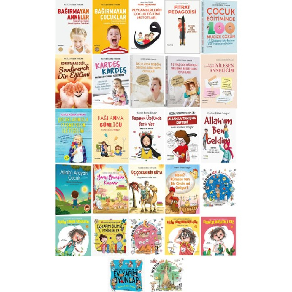 Hatice Kübra Tongar Tüm Kitaplar 27 Kitap Set / Fıtrat Pedagojisi - Bağırmayan Annele - Bağırmayan Çocuklar - Iyileşen Anneliğim - Üç Çocuk Bir Rüya Çocuk Bakımı Kitapları Fiyatı