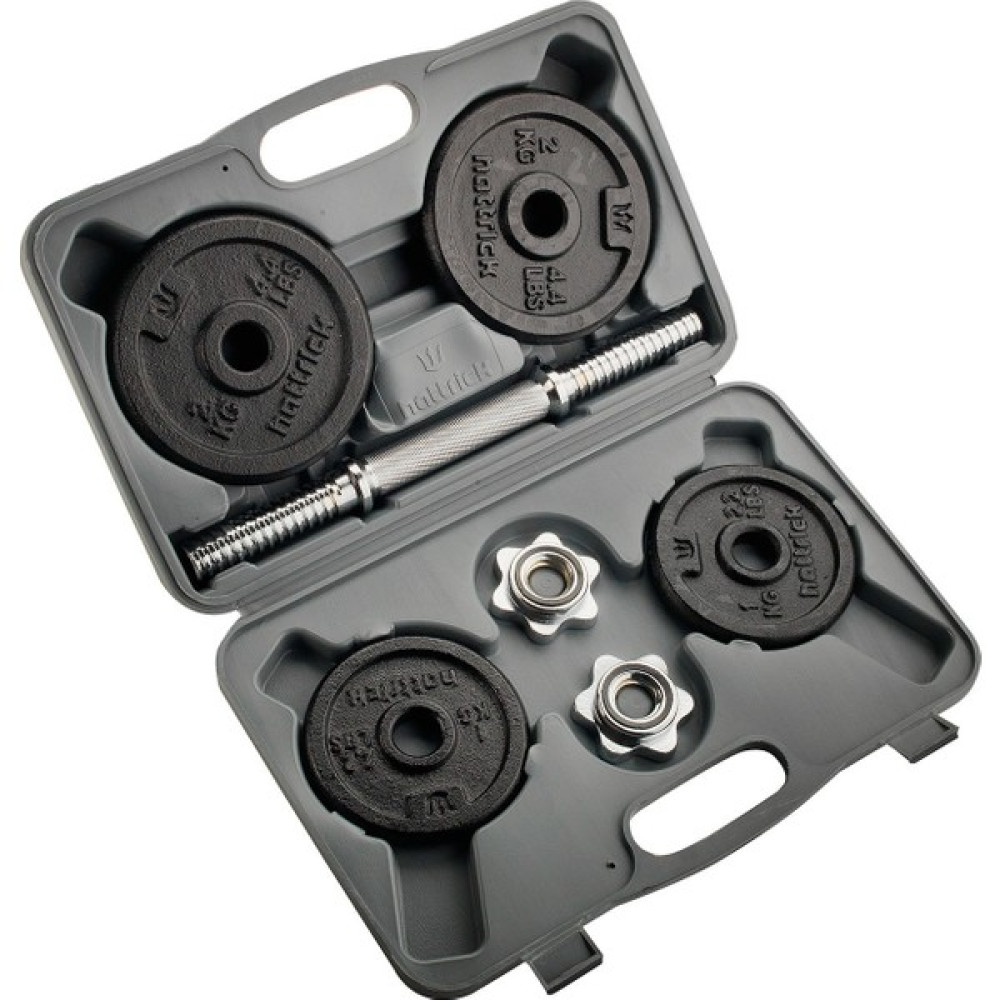Hattrıck HDC 10 Siyah Döküm Çantalı Set 10 kg Dambıllar & El / Ayak Ağırlıkları Fiyatı