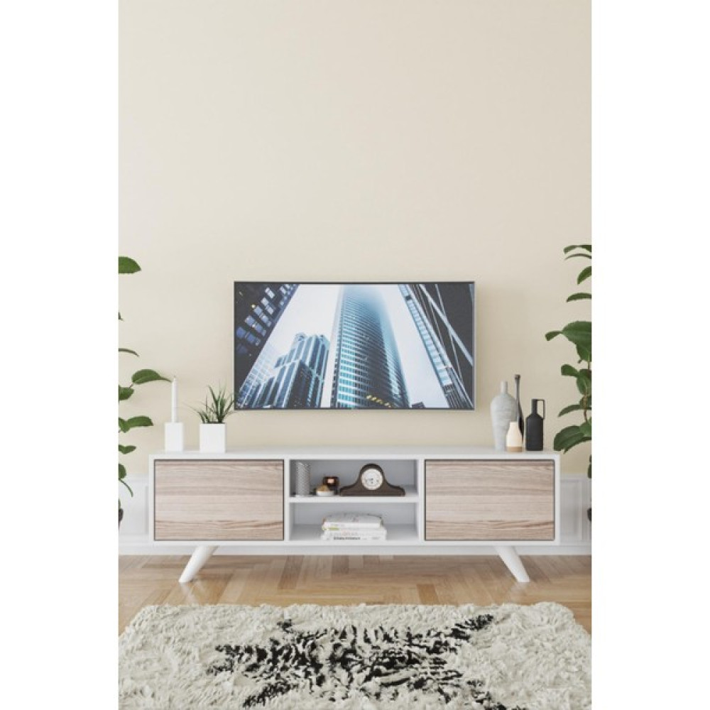 Haus Modüler Haus Modüler haus Romeo Tv Sehpası Cordoba - Cordoba - Beyaz Tv Ünitesi / Sehpası Fiyatı