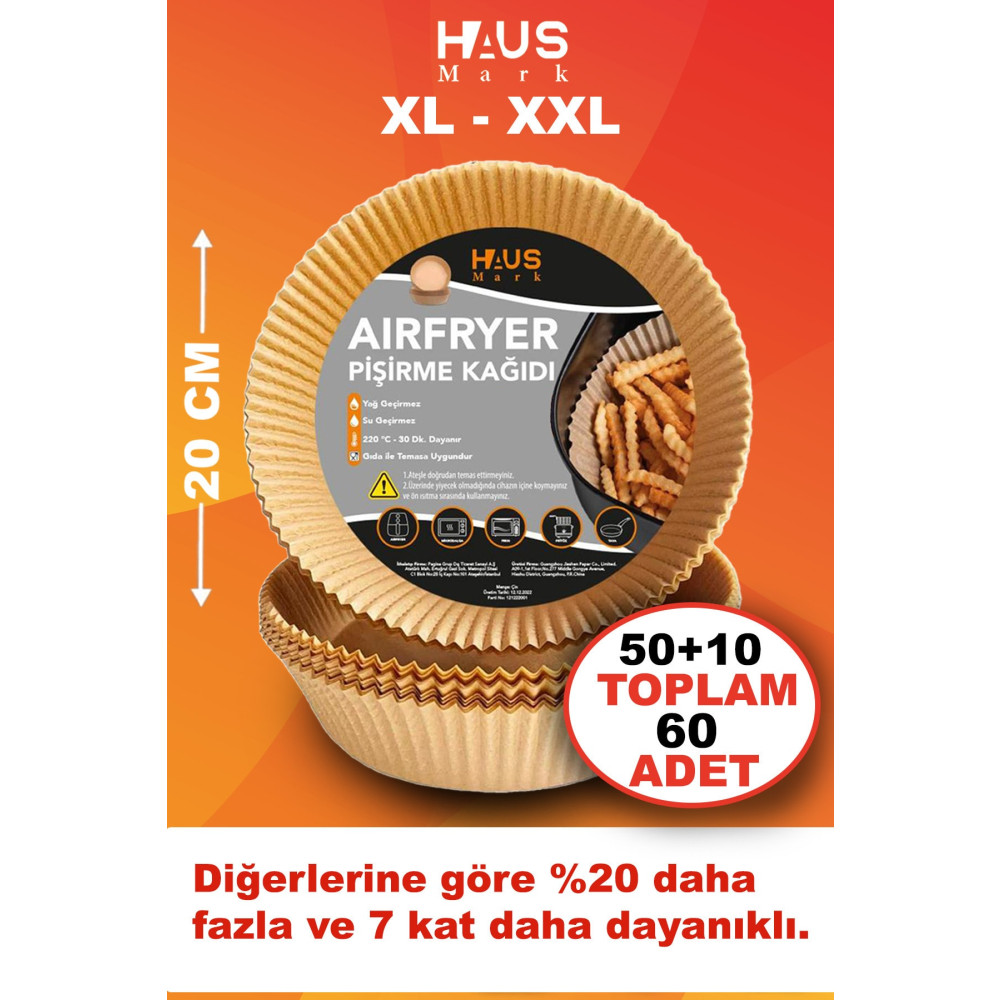 HAUSMARK Pişirme Kağıdı 60 Adet 20 cm Yuvarlak Yağsız Pişirme Kağıdı Fiyatı
