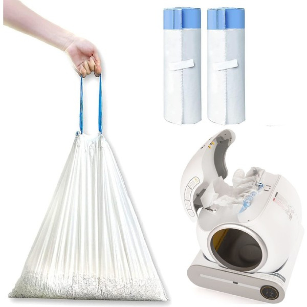 Haustier Otomatik Kedi Tuvaleti Büzgülü Çöp Poşeti 30 ADET(2X15 Adet, 50MM x 46MM) Evcil Hayvan Ürünleri Fiyatı