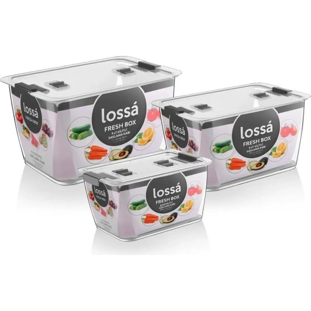 Havalandırmalı ve Kilitli Saklama Kabı Fresh Box Siyah 5 Lt Saklama Kapları Fiyatı