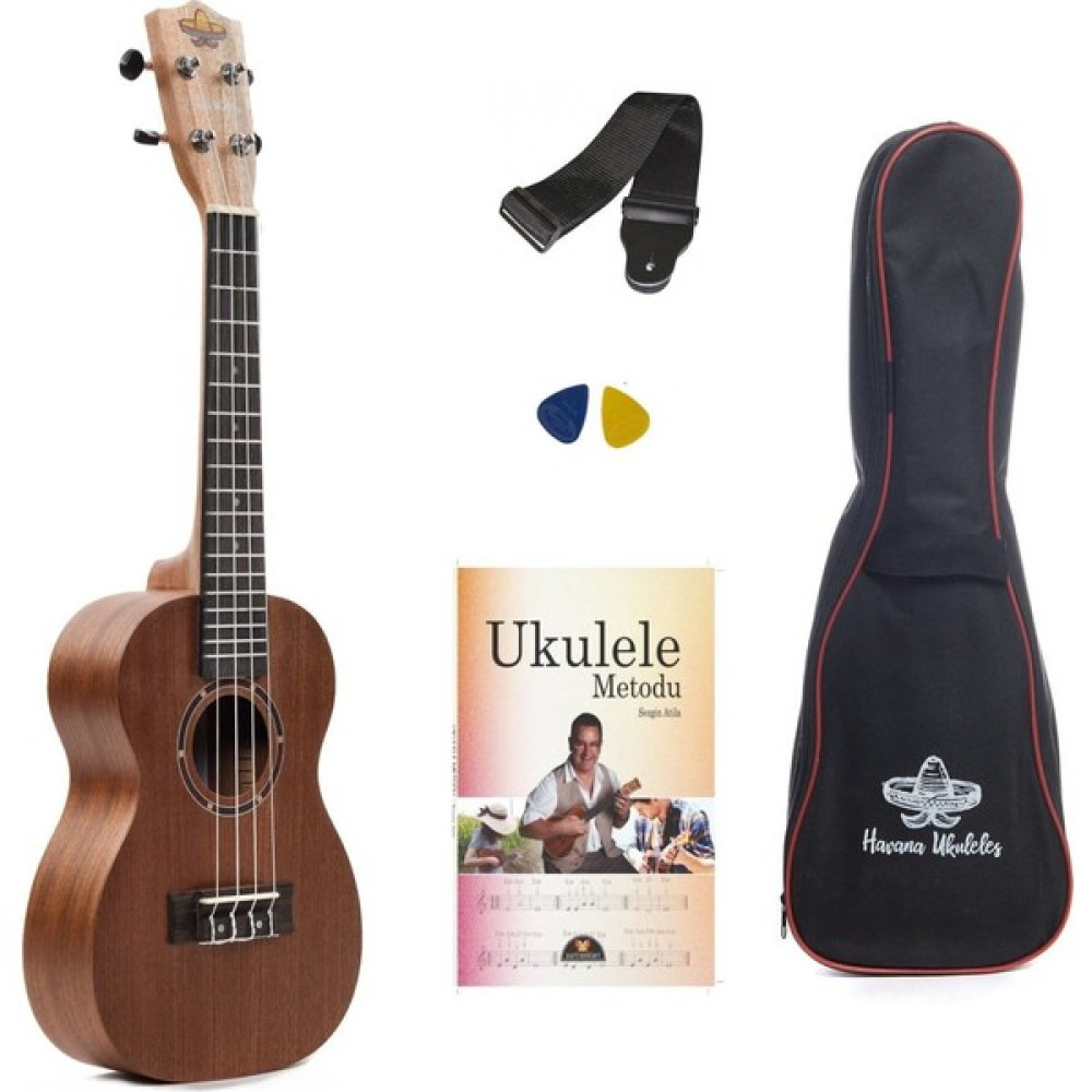 Havana Hk-54 Maun Concert Ukulele Seti (Kılıf, Metod, Pena, Askı) Telli Çalgılar Fiyatı