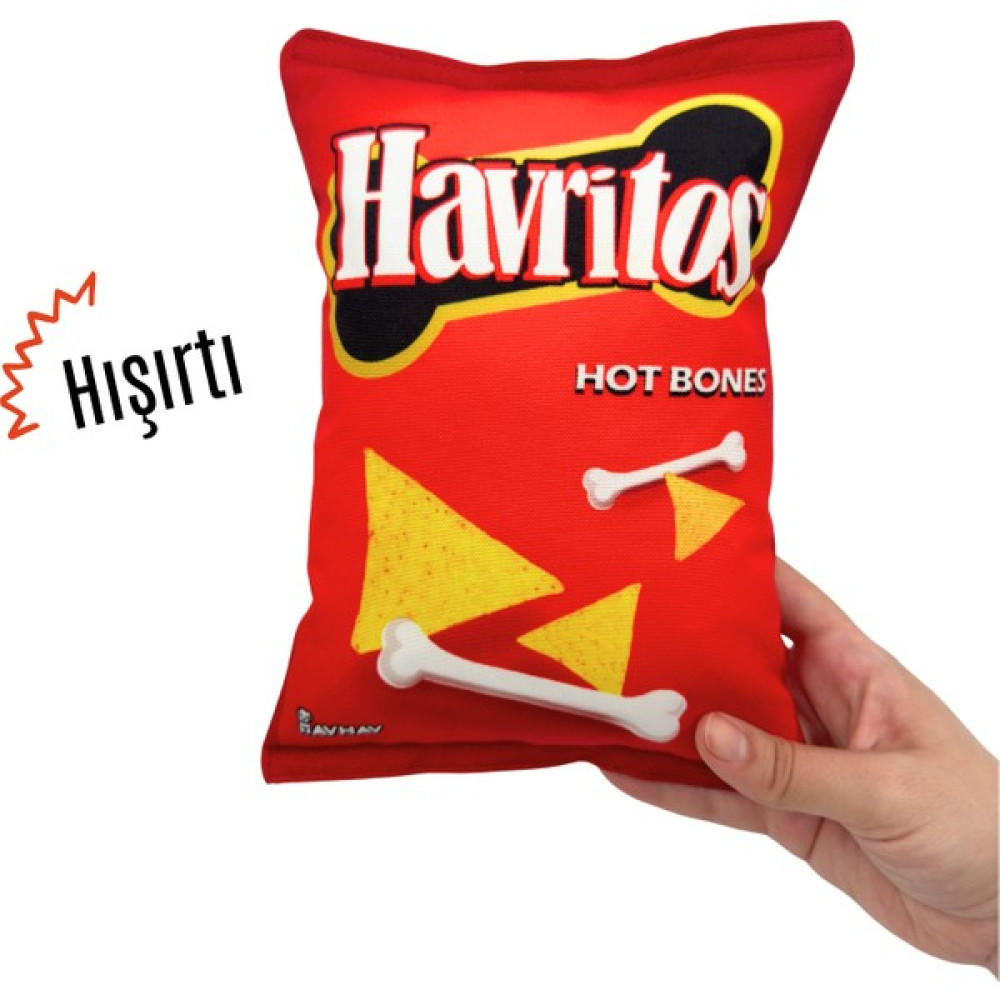 Havhav Havritos Peluş Cips Hışırtı Sesli Köpek Oyuncağı Cips Şeklinde Ses Çıkaran Köpek Oyun Arkadaşı - Kırmızı Evcil Hayvan Ürünleri Fiyatı
