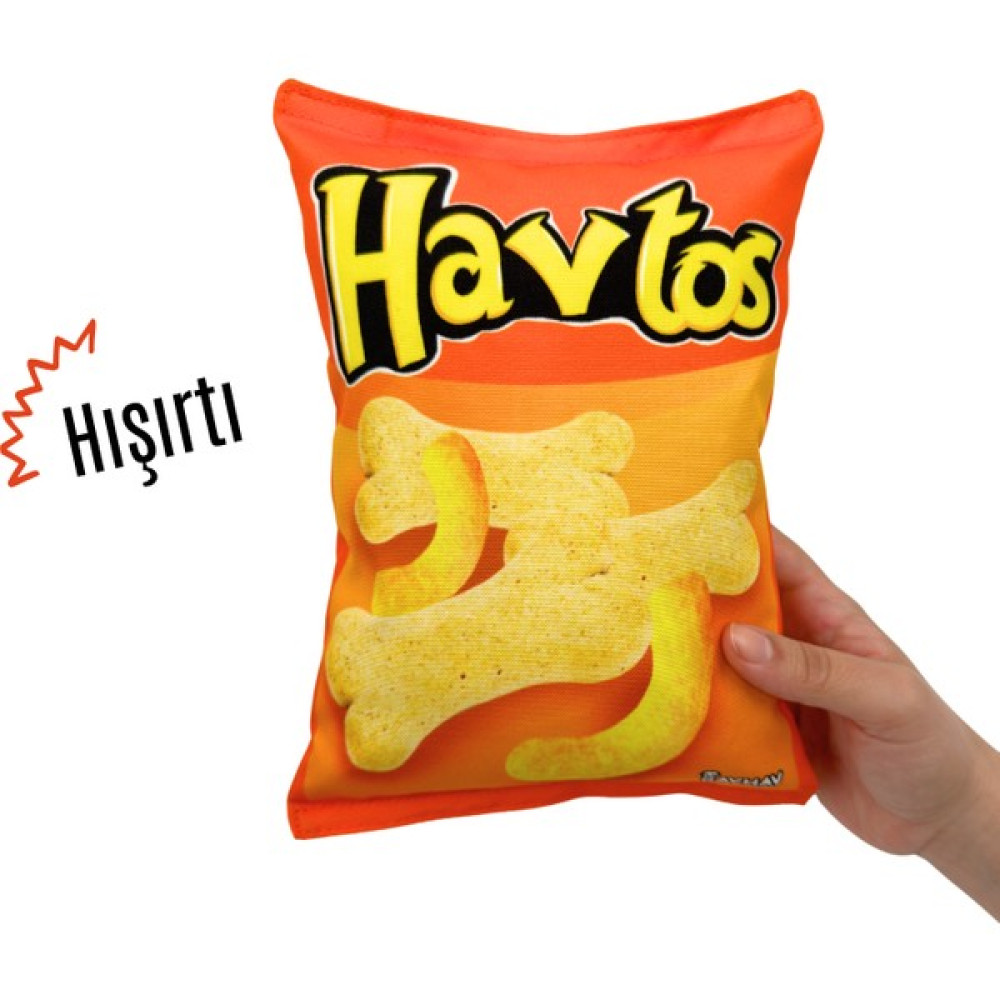 Havhav Havtos Peluş Cips Hışırtı Sesli Köpek Oyuncağı Cips Şeklinde Ses Çıkaran Köpek Oyun Arkadaşı - Turuncu Evcil Hayvan Ürünleri Fiyatı