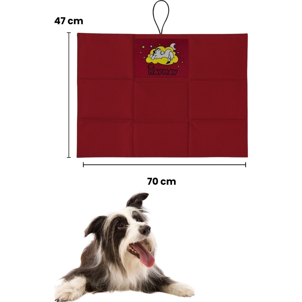 Havhav Küçük ve Orta Irk Için Köpek Minderi 47X70 cm Bordo Renkli Köpek Yatağı - Cepli ve Katlanabilir - 47x70 CM SSD / Solid State Drive Fiyatı