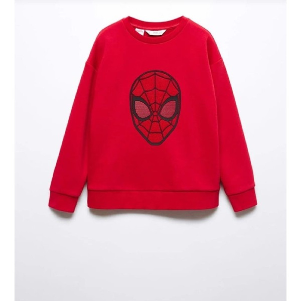 Haviniko Çocuk Giyim Erkek Kırmızı Örümcek Adam Spiderman Baskılı Sweatshirt Erkek Çocuk Sweatshirt Fiyatı