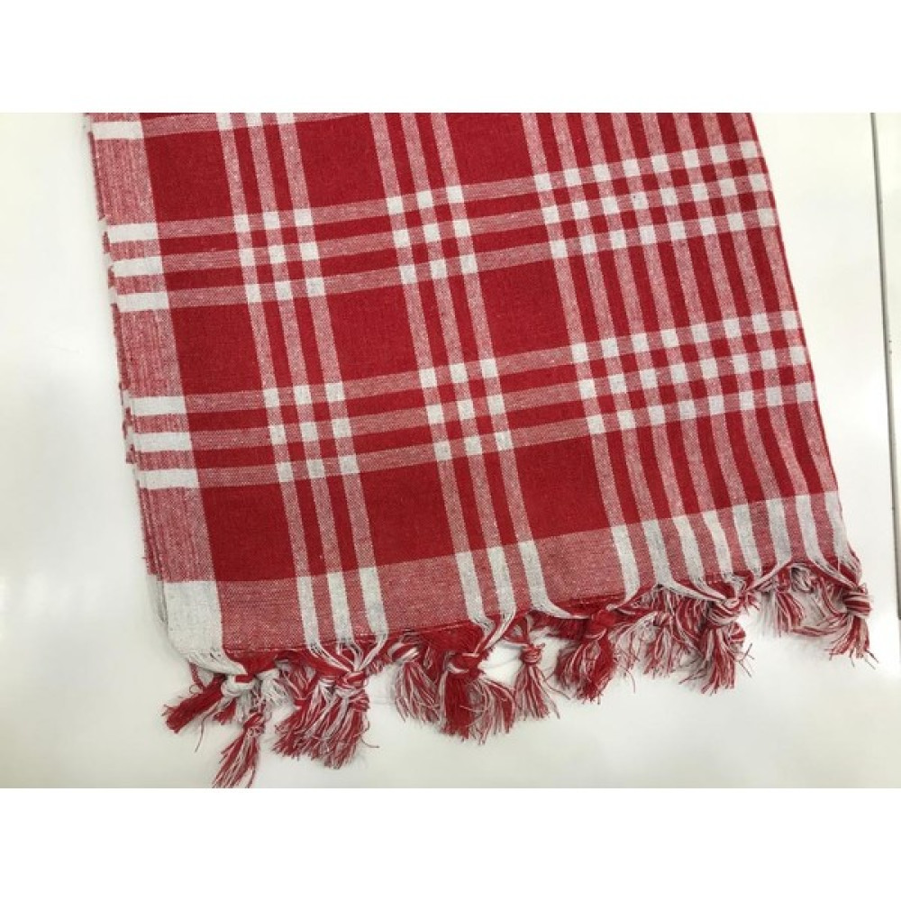 Havlu Evi Çok Amaçlı Sofra Bezi & Piknik Örtüsü 160X160 Retro Desen - Kırmızı - 160 x 160 cm Masa Örtüsü Fiyatı