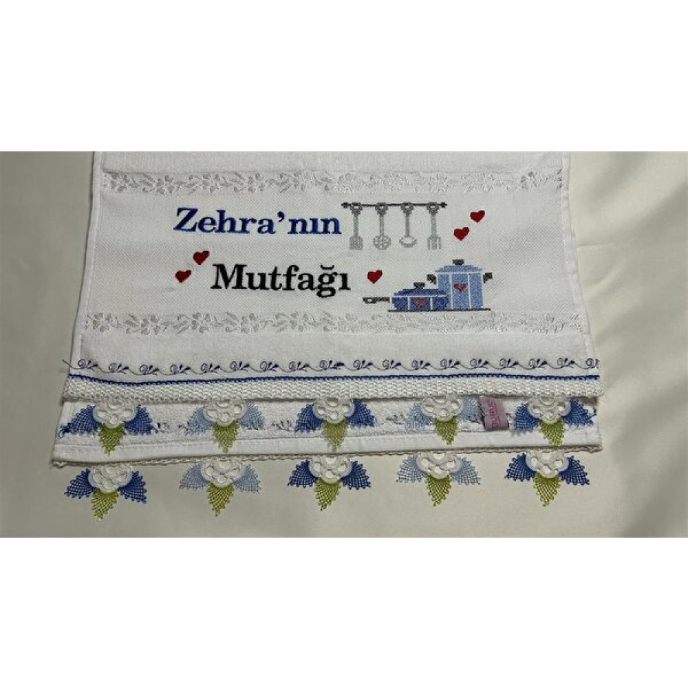 Havlu - Havlu Kenarı - Iğne Oyası - El Işi HV051 - 90 x 50 cm - Beyaz El / Yüz Havlusu Fiyatı